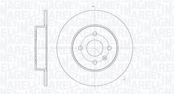 MAGNETI MARELLI Тормозной диск 361302040311